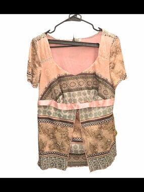 dressbarn Women’s Pink Plus-Size Top (1X)